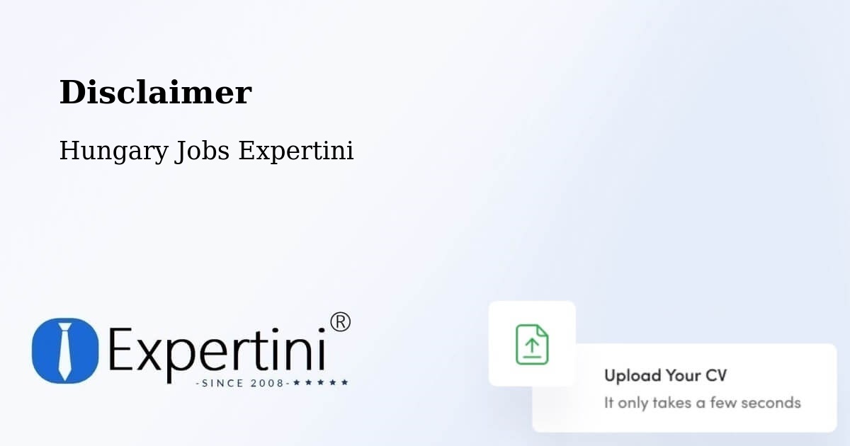 Disclaimer – Pétervására - Hungary Jobs Expertini